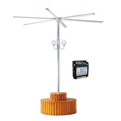 Industrieller großer Deckenlüfter KCoolVent HB-A2500 HVLS für großen Raum, Motor des Getriebe-0.75kW, Aluminiumlegierungsventilatorflügel