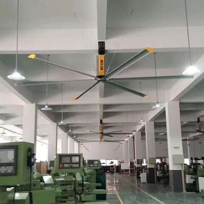 Industrieller großer Deckenlüfter KCoolVent HVLS für großen Raum, Motor des Getriebe-1.5kW, Aluminiumlegierungsventilatorflügel